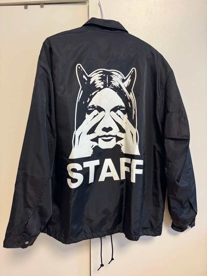 HYSTERICGLAMOUR/黒/ナイロンジャンパー/バックプリント