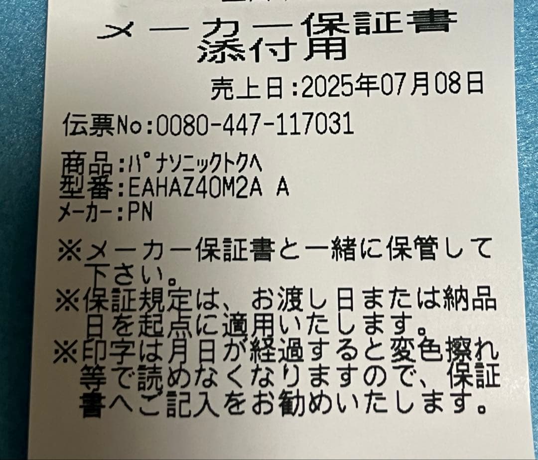 Technics EAH-AZ40M2 ブルーカラー