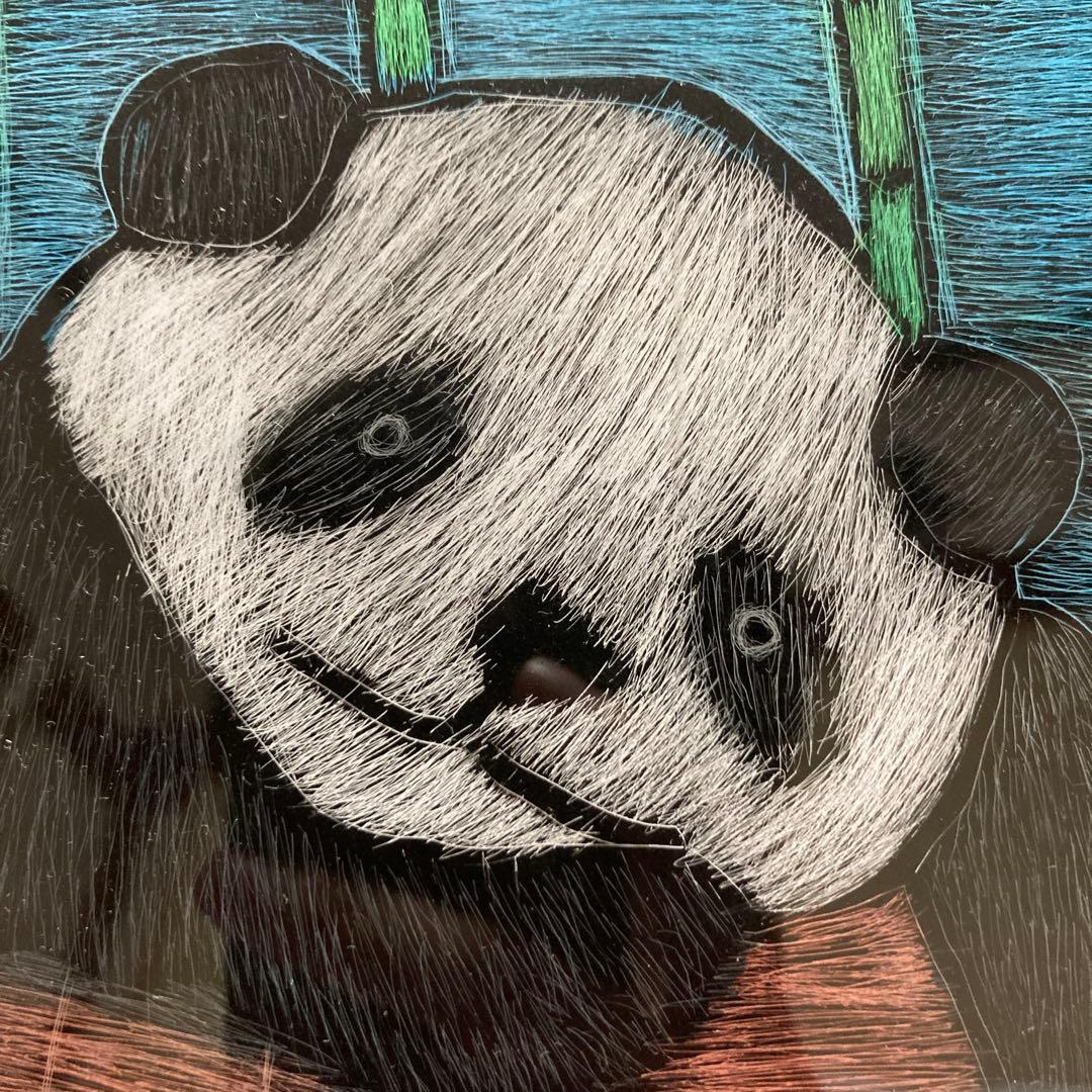 パンダ　絵画　ハンドメイド
