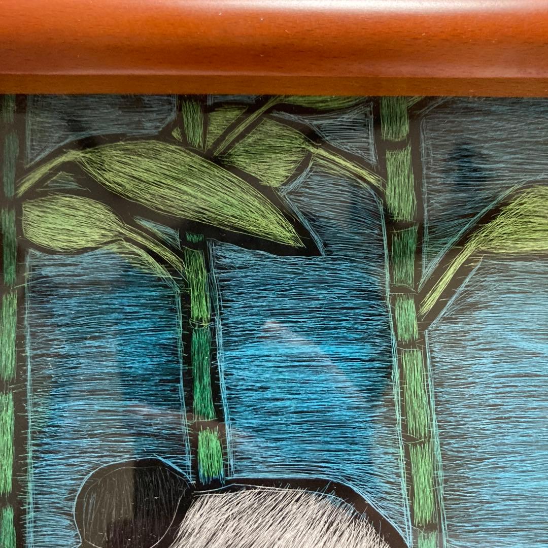 パンダ　絵画　ハンドメイド