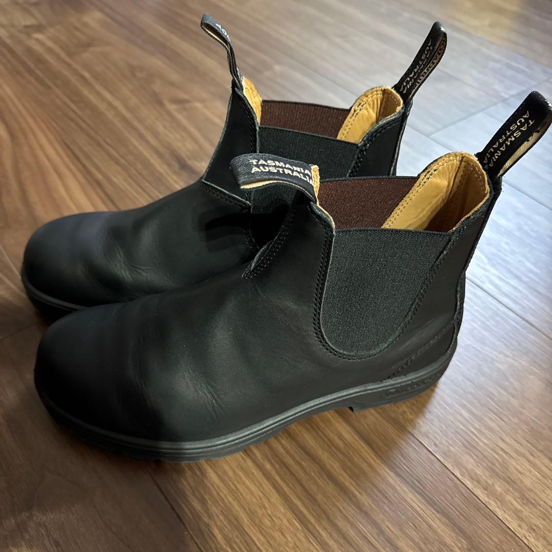 【ブランドストーン】 サイドゴアブーツ (7) レザー　晴雨兼用　黒