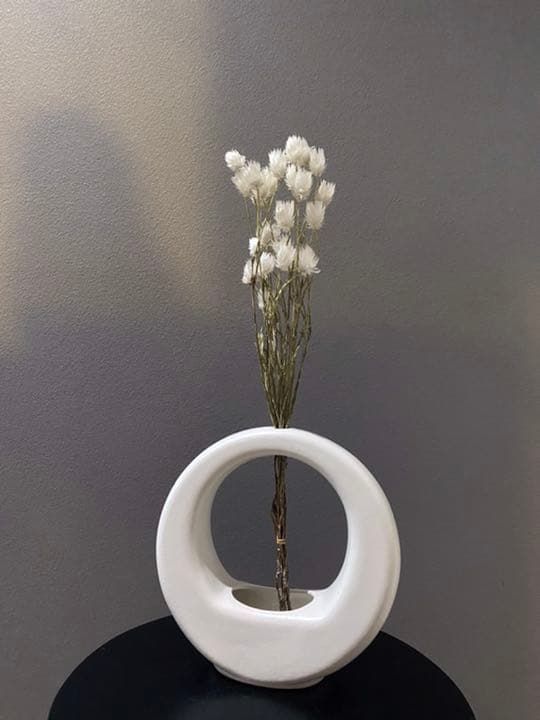 アンティーク ビンテージ 花瓶 陶器 一輪挿し 月 フラワーベース