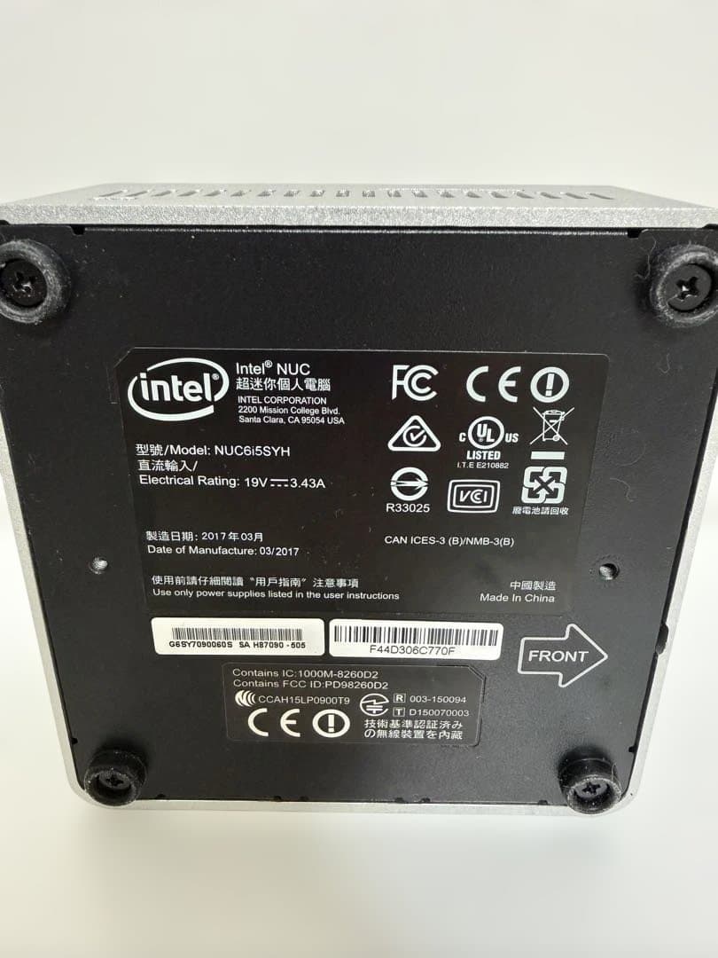 intel NUC6i5SYH ミニPC デスクトップ　PC