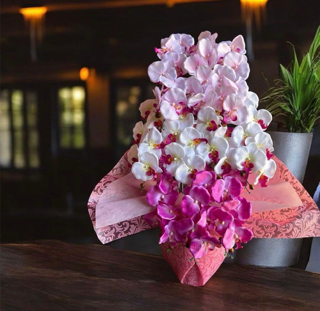 光触媒　人工観葉植物　ウォールグリーン　フェイクグリーン　胡蝶蘭8250tp