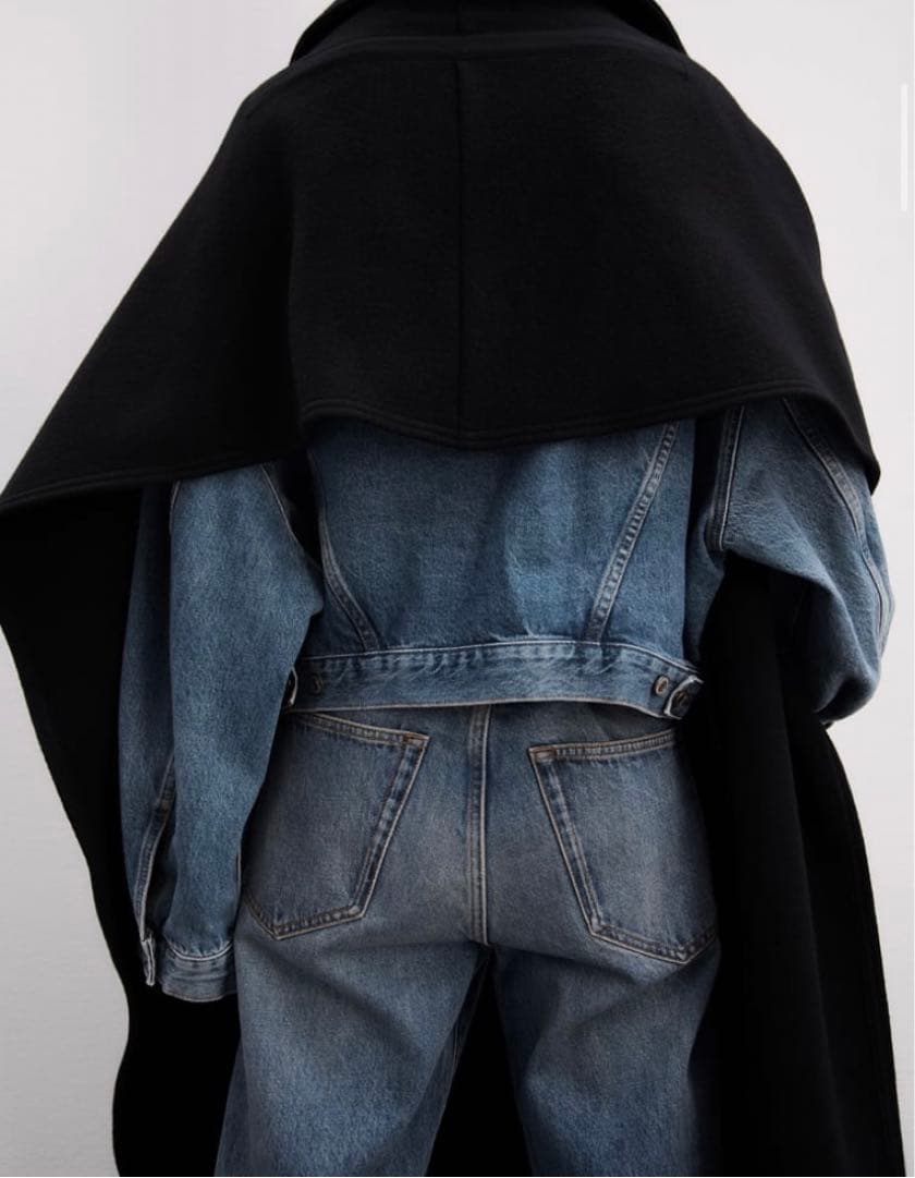 ZARA ZW ウールブレンドケープ LIMITED EDITION