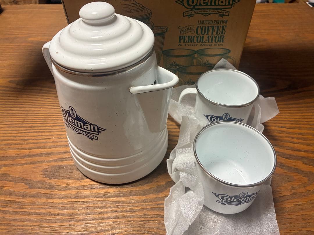 ⭕️クリアランスセール中Coleman限定コーヒーパーコレーター/マグカップセット
