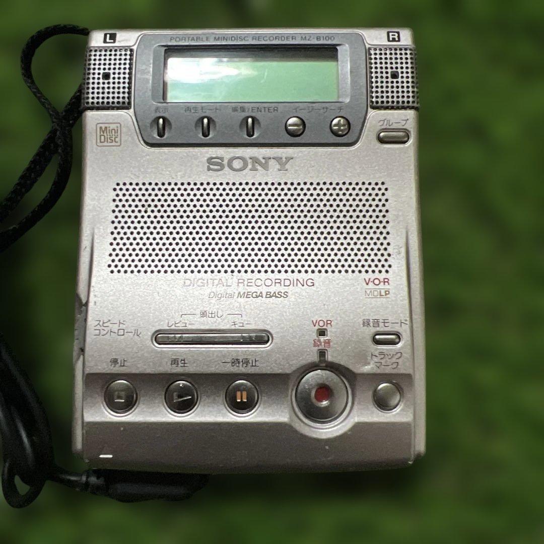 SONY ポータブルミニディスクレコーダー MZ-B100中古