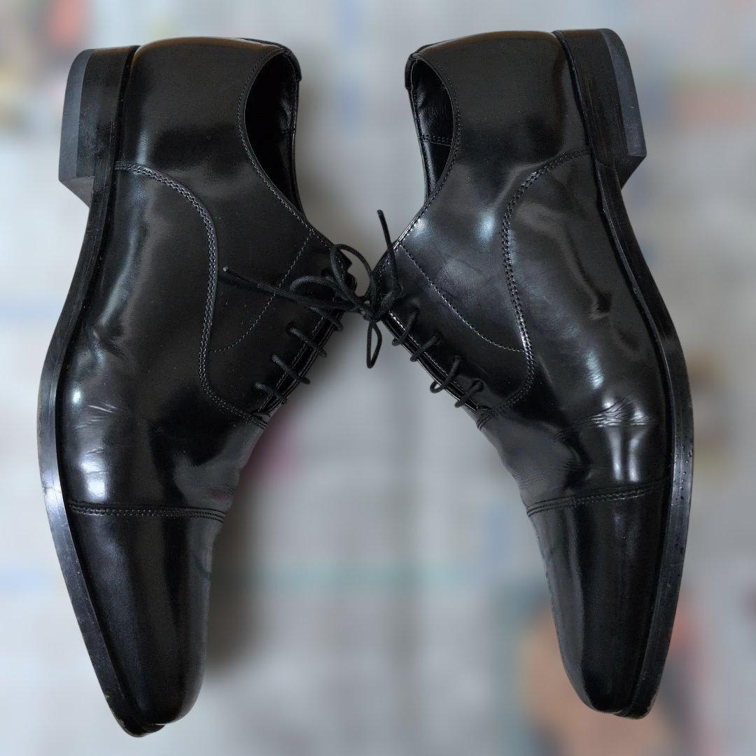 パ*二様 REGAL　革靴　メンズ　ストレートチップ　黒　サイズ27cm