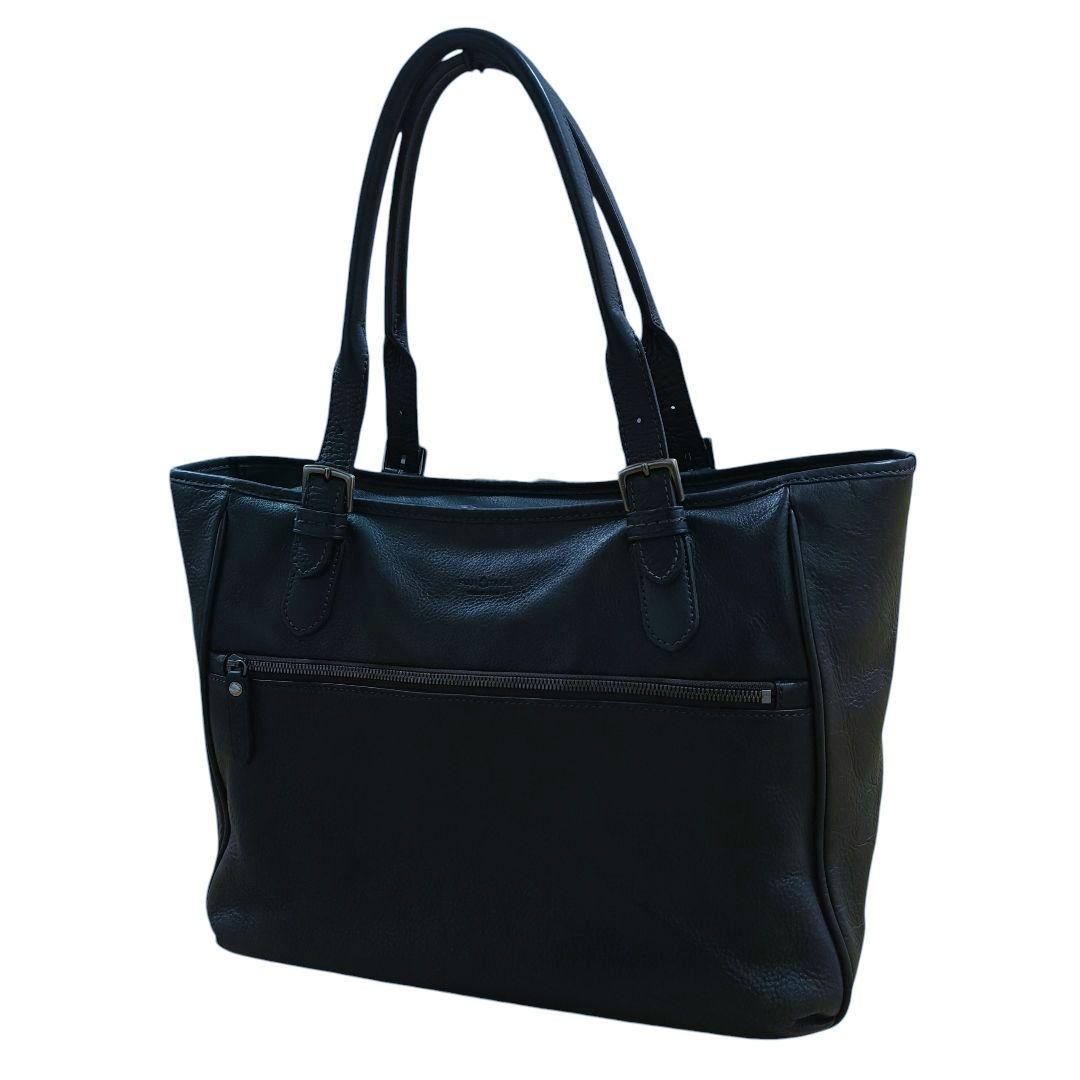 FUJITAKA フジタカ　ビジネスバッグ　トートバッグ　シボ革　A4　ネイビー