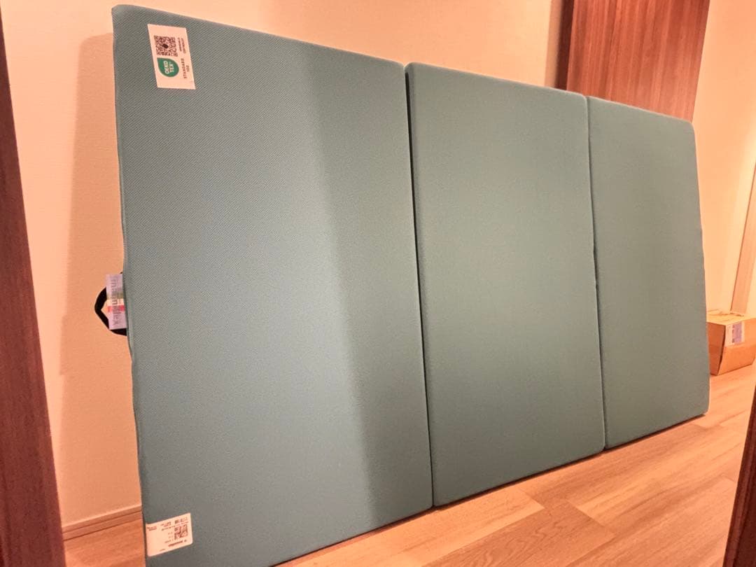 マニフレックス 三つ折りマットレス セミダブル ミッドブルー メッシュウィング