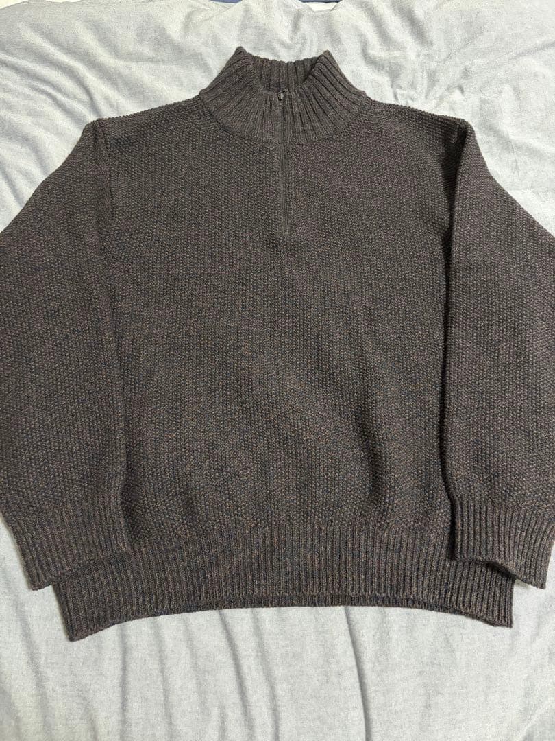 値下ok新品 crepuscule wool kanoko halfzip 2