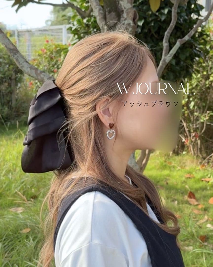 【うた】人毛100%フルウィッグ｜モカブラウン｜耳かけ・自然なもみあげ