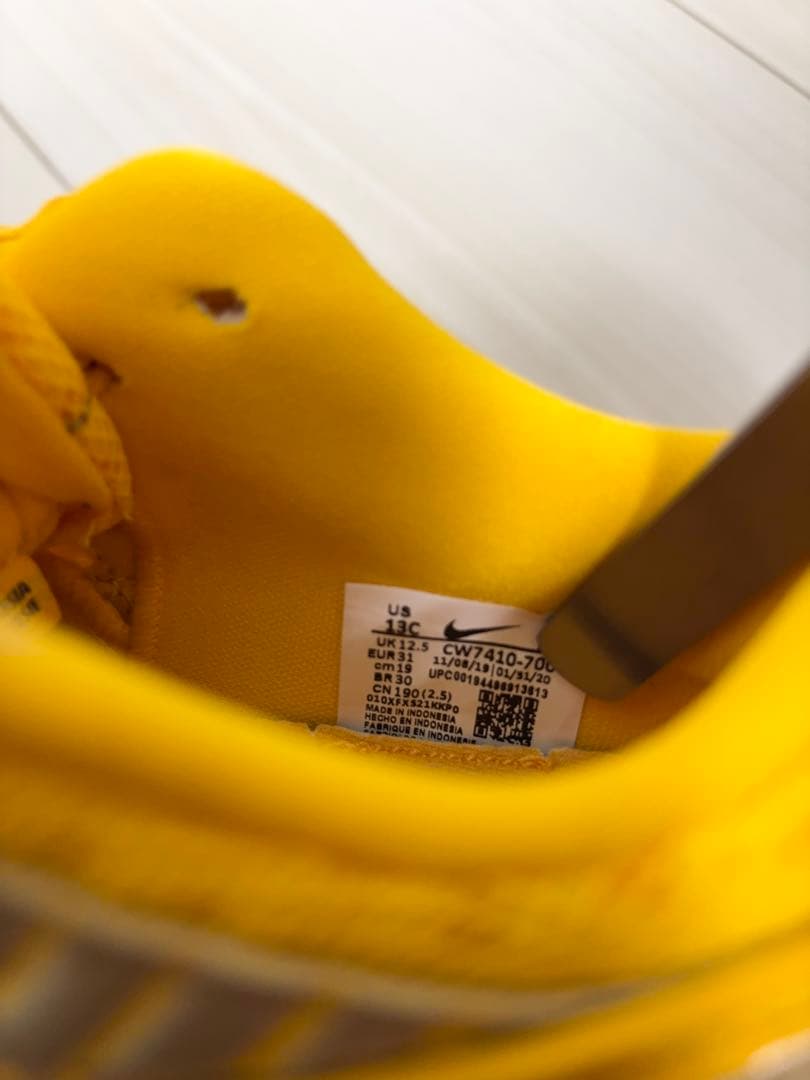 新品未使用 キッズ ラバー ダンク ナイキ×オフホワイト　19cm