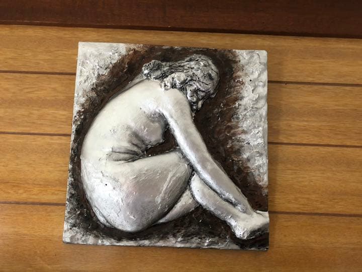 今村三郎作品 レリーフ石膏彫刻芸術 各一点10万円