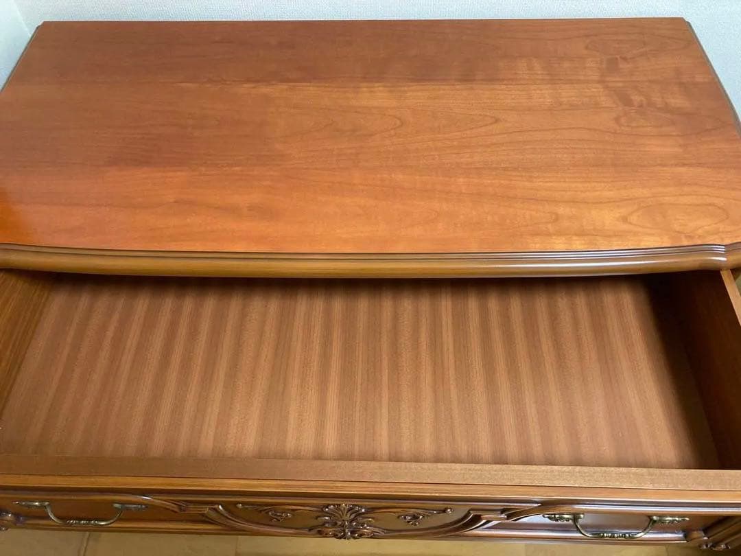 【とき乃】アンティーク　猫脚　西洋スタイル 木製チェスト 3引き出し