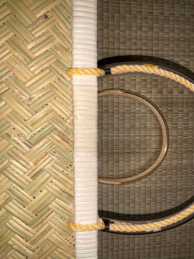 鳥越竹細工　市場かご　ミニサイズ　一尺　新品●特選●取手ビニール●最後ラスト1個