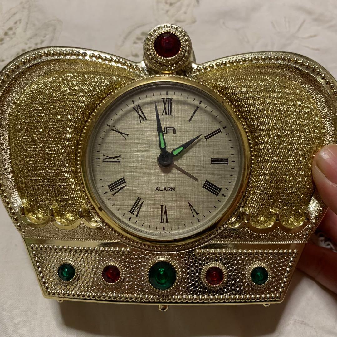 1990年代　UN レトロで珍しい手巻き式置き時計　稼働品