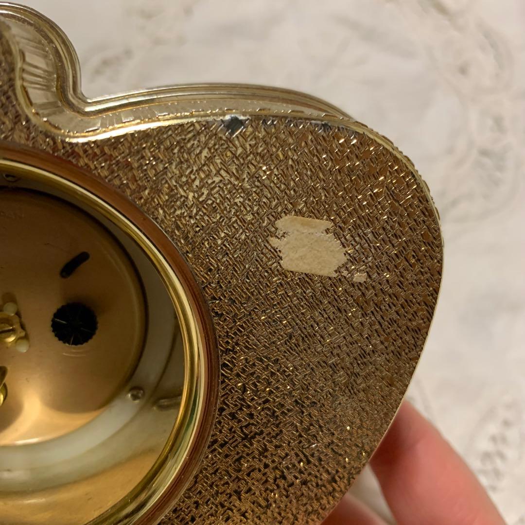 1990年代　UN レトロで珍しい手巻き式置き時計　稼働品