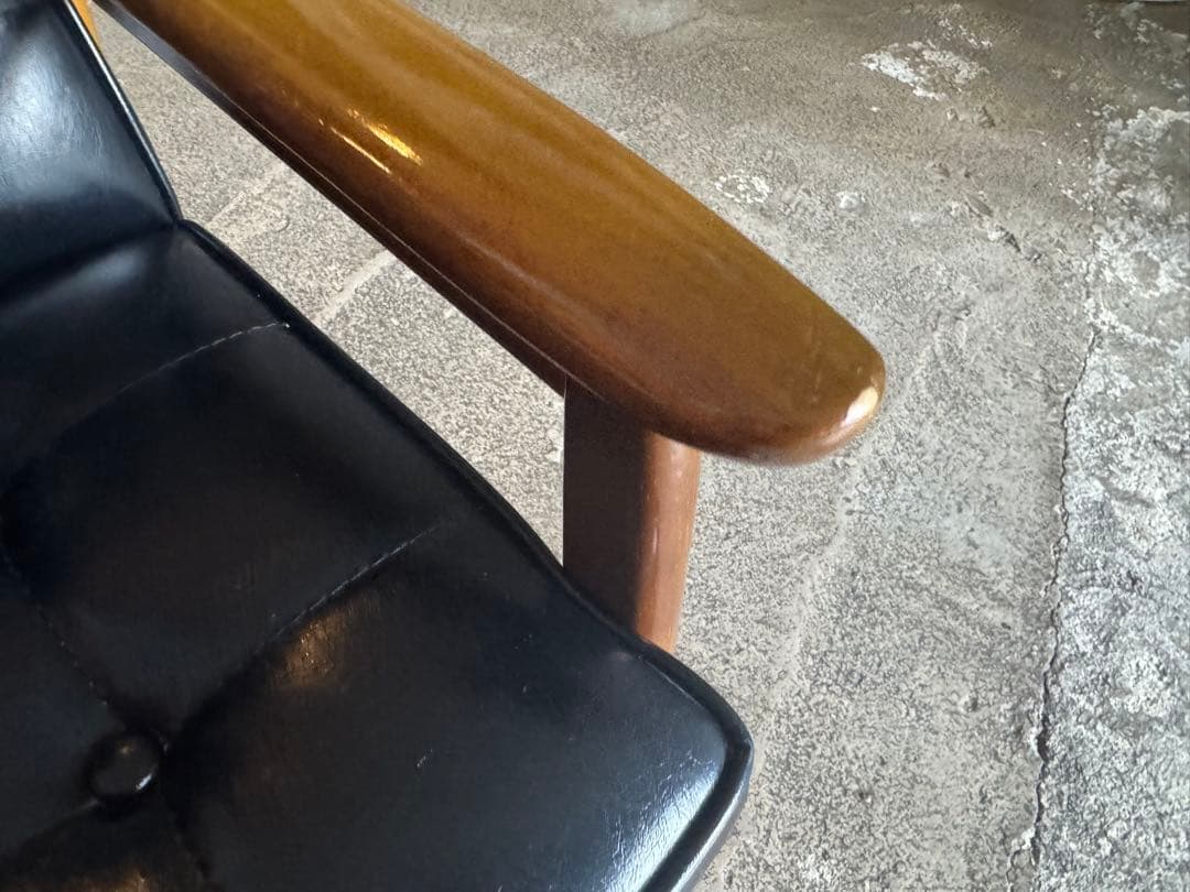 【da1s2c】カリモク60 Kチェアミニ　子供用 1人掛けソファ 黒