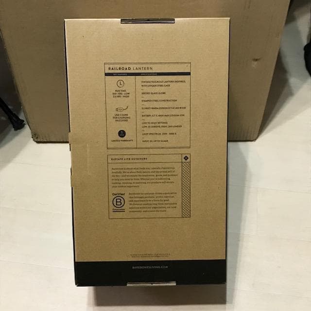 【カスタム】ベアボーンズ LED レイルロードランタン ブルー