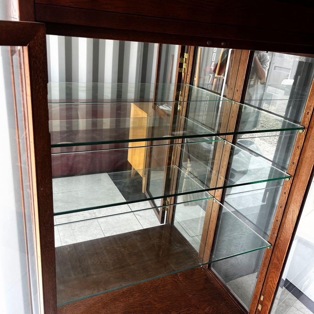 取付無料！カリモク ドマーニ モーガントン おしゃれアンティーク ガラス飾り棚✨