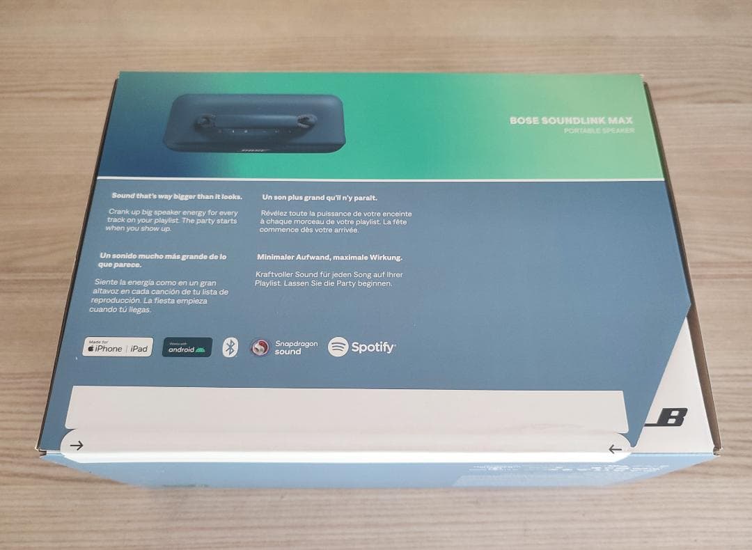 未使用・未開封 Bose SoundLink Max スピーカー ブルーダスク