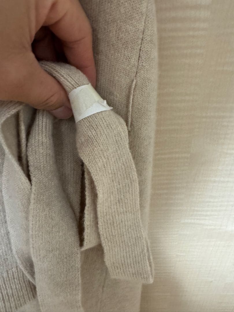 【最高級カシミヤ100%】ラルフローレン ロングガウンカーディガン RL刺繍 M