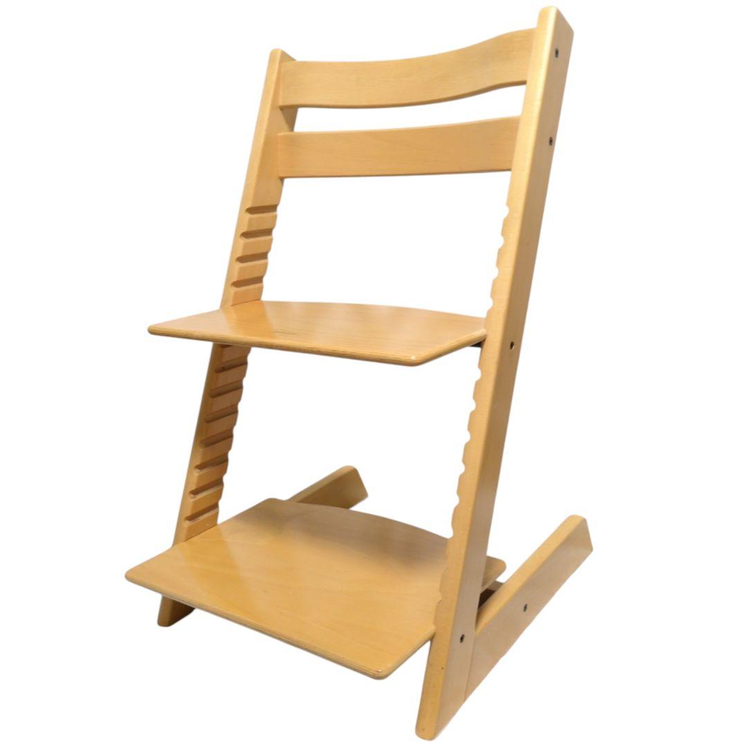 【極美品】ストッケ　トリップトラップ シリアル 5 木製ベビーチェア　ナチュラル