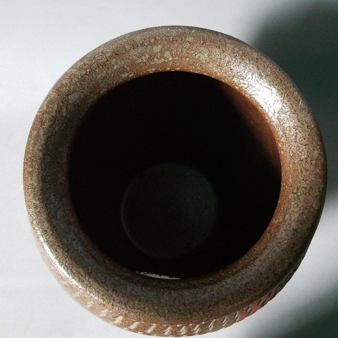 信楽焼傘立て ツボ型トチリ 信楽焼 高さ４４cm