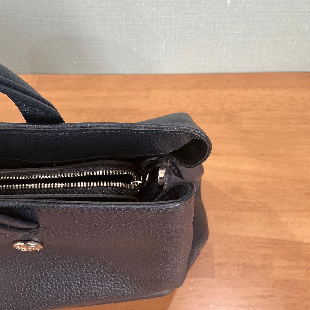 新品同様/ロンシャン/ネイビー/ハンドバッグ