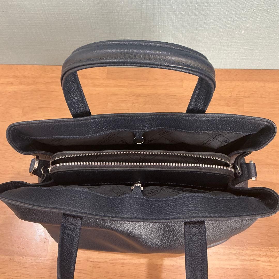 新品同様/ロンシャン/ネイビー/ハンドバッグ