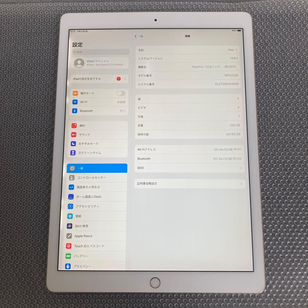 2651 電池良好☆ iPad Pro2第2世代 256GB 12.9インチ☆