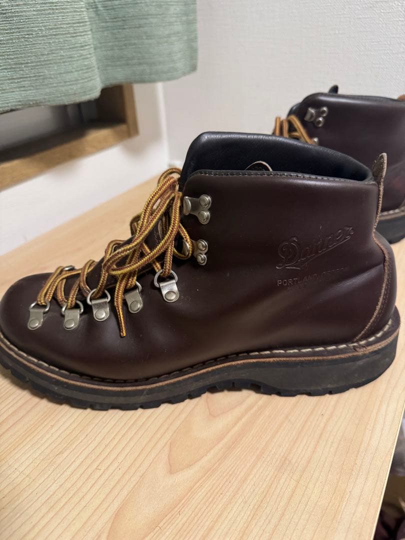 ダナー ブラウンレザー ハイカットワークブーツ