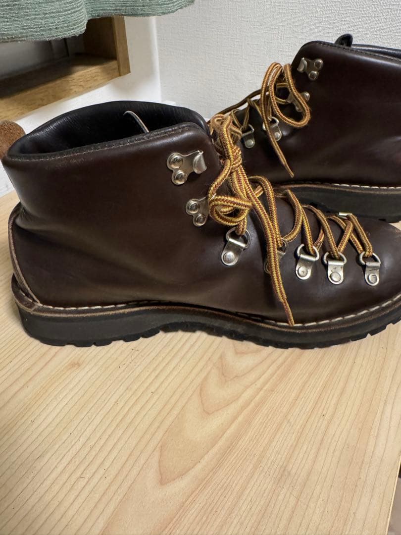 ダナー ブラウンレザー ハイカットワークブーツ