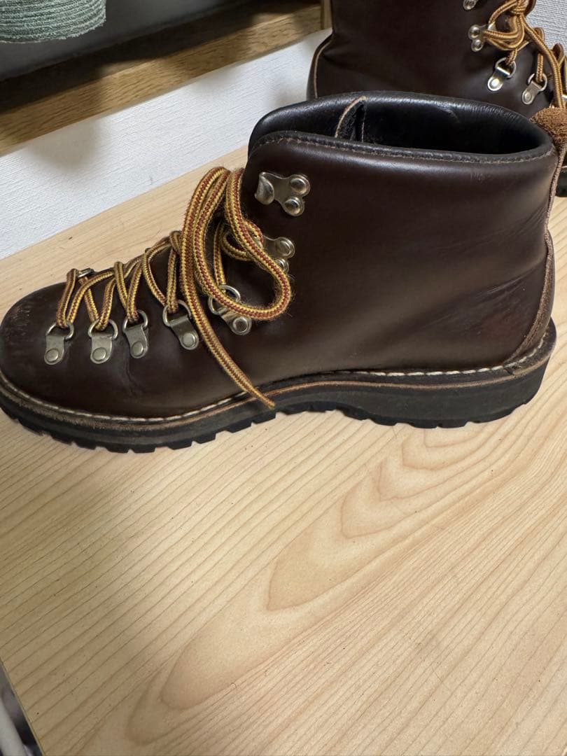 ダナー ブラウンレザー ハイカットワークブーツ