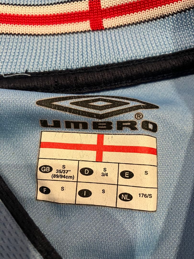 イングランド代表 Umbro トレーニングシャツ 古着　S キーパー
