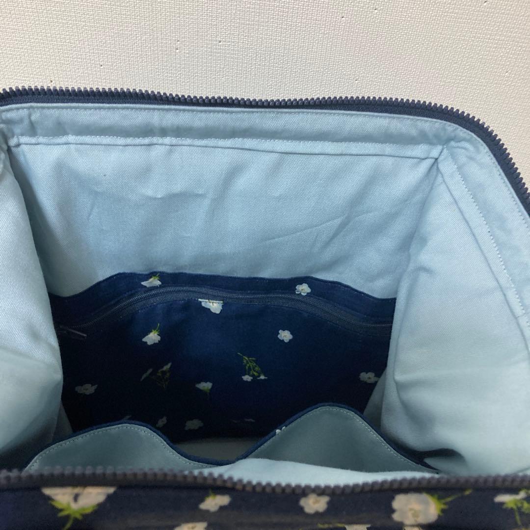 春幸秋様リクエストネモフィラ生地のリュック2点 ハンドメイド