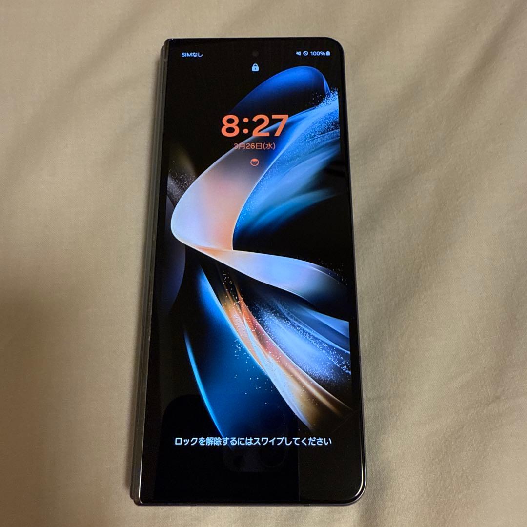 au Galaxy Z Fold4 SCG16 グレイグリーン SIMフリー