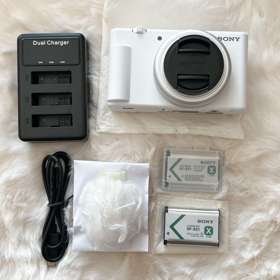 SONY VLOGCAM ZV-1F (W)シューティンググリップ(W)