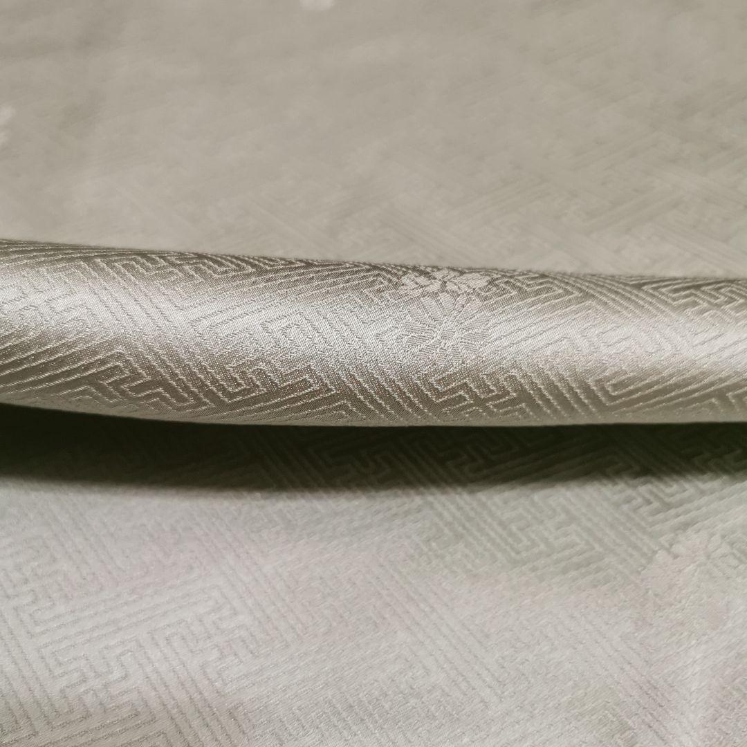 【相良刺繍】淡グリーンに相良刺繍 お役立ち付け下げ 紋意匠 地紋