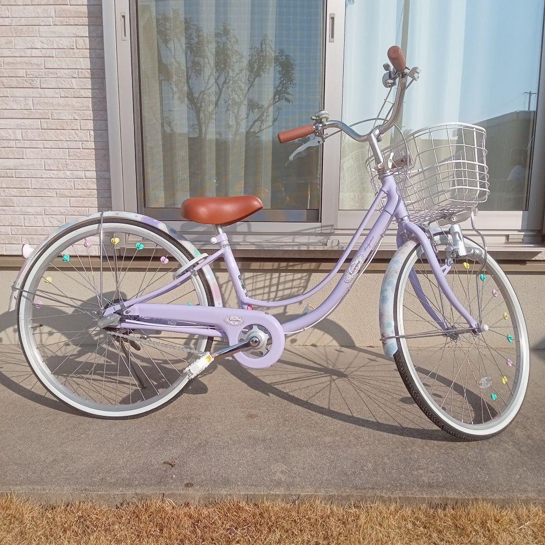 24インチ　ブリジストン　リコリーナ　ラベンダー　3段変速　引き取り限定品