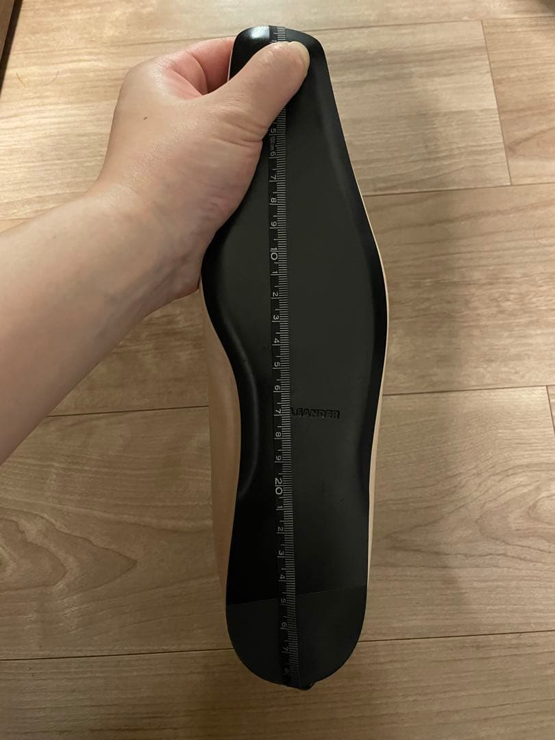 JIL SANDER ピンク フラットシューズ　38 サイズ