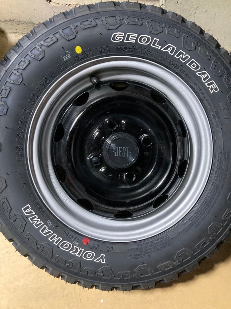 専用145/80r12 送料込み ホワイトレター ゴツゴツ デイトナ