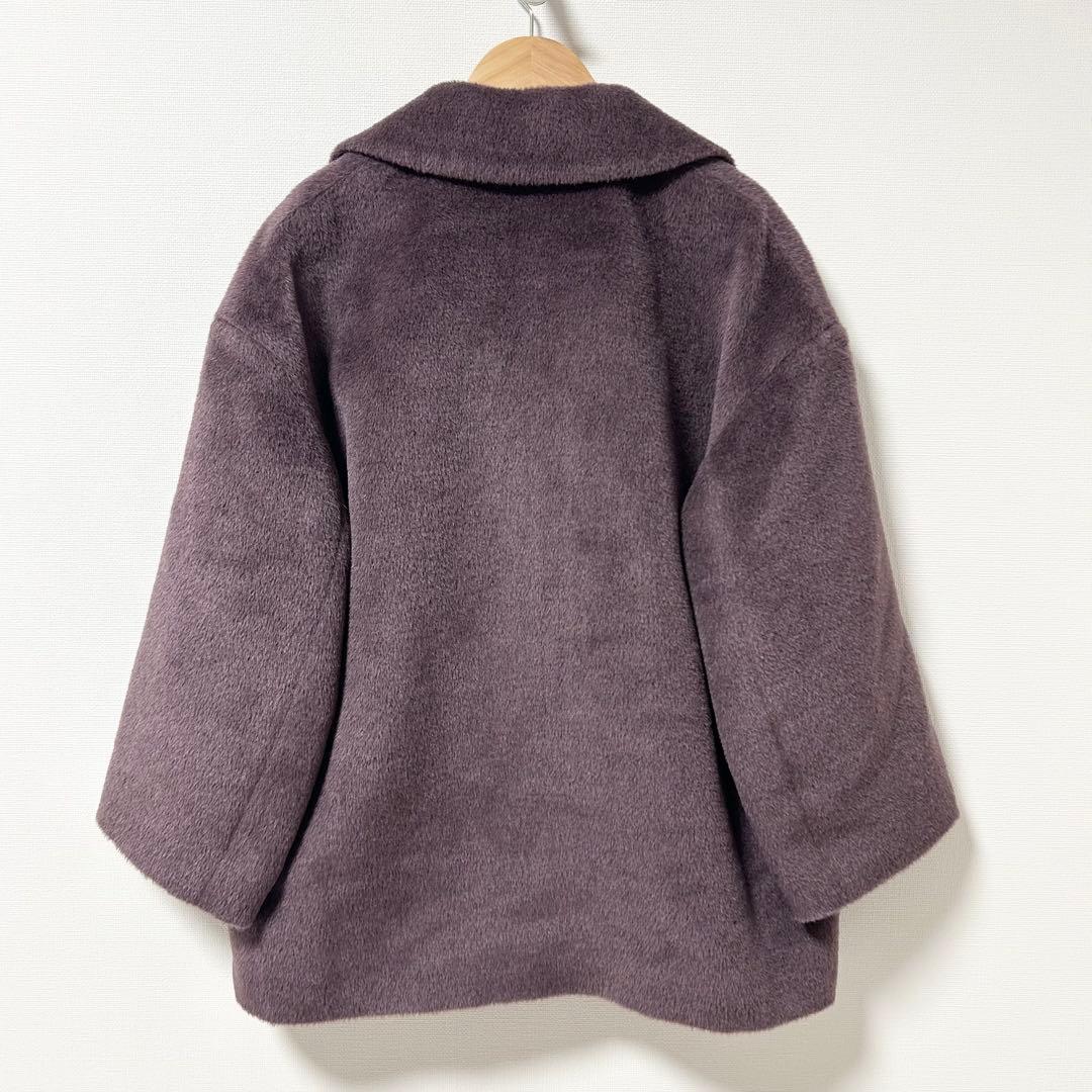 TOMORROWLAND スーパーファインアルパカ ショートコート　パープル