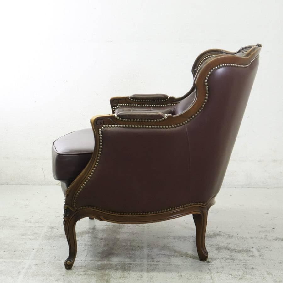 4点同時購入 にゃんコロ様 カリモク最高峰ドマーニ ルイ15世 1人掛けソファ