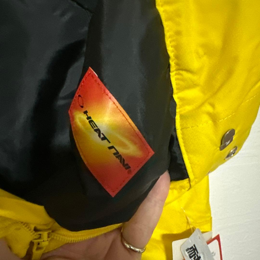 新品 タグ付 デサント スキーウェア スノボウェア ヒートナビ 上下セット L