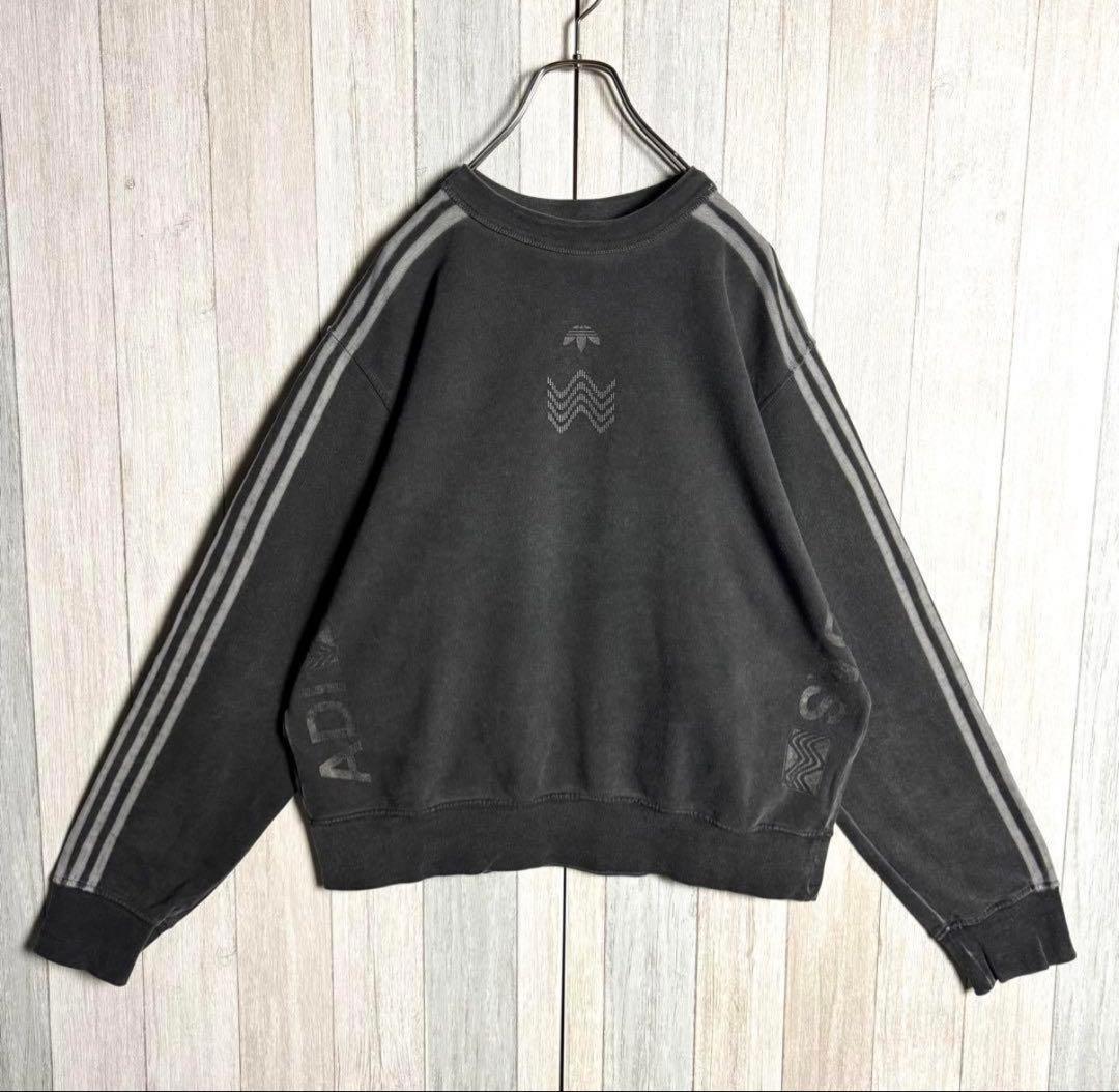 アレキサンダーワン×アディダス 両面ロゴ スウェット　トレンド短丈