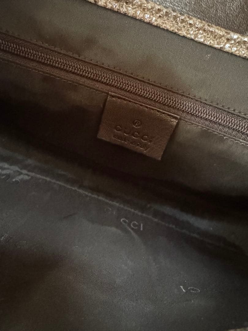 グッチ　パイソンジャッキーワンショルダーバッグ　ヘビ革