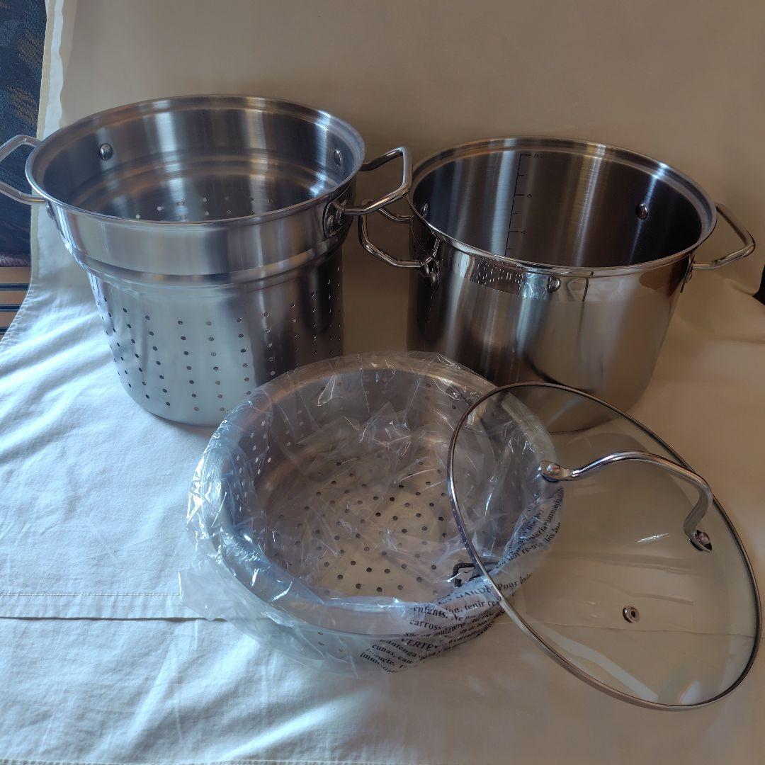 Professional Lnt Cookware ステンレス スチーマー 鍋