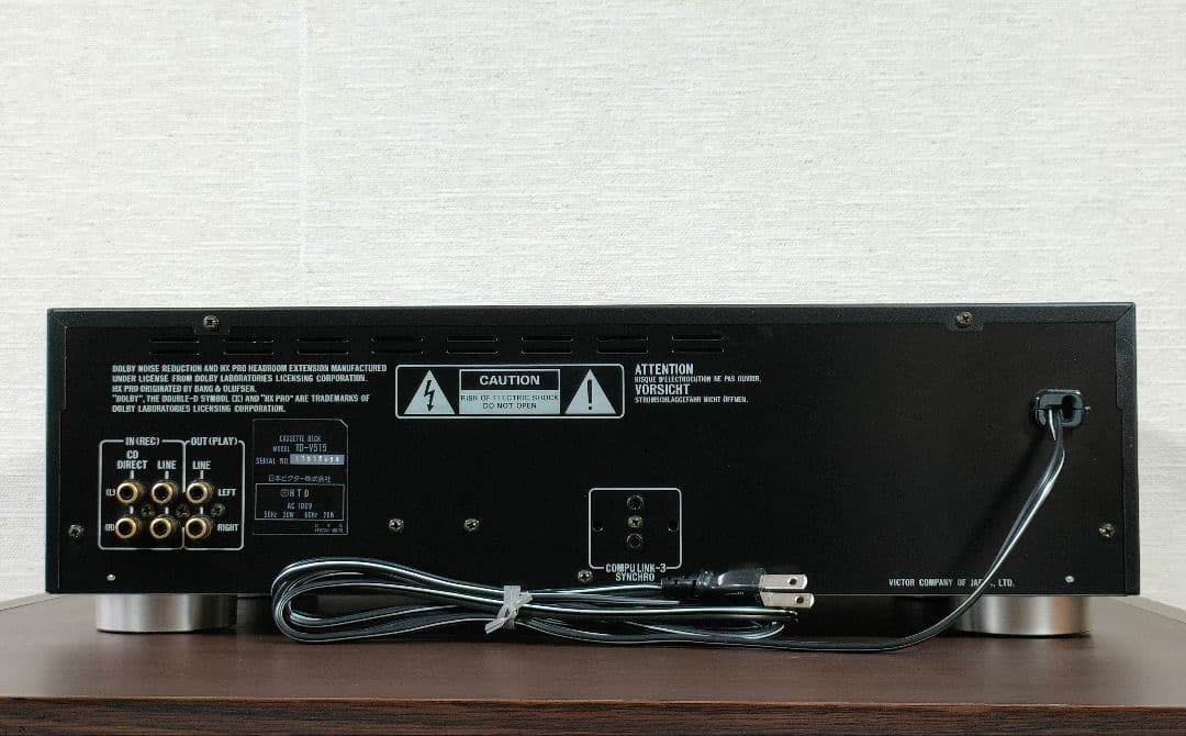 ビクター Victor TD-V515 ３ヘッドカセットデッキ【録音再生良好】